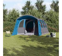 Tente Familiale Vidaxl Avec Fenêtres Tunnel Bleue Pour 8 Personnes Imperméable