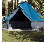 Tente familiale tipi 10 personnes bleu imperméable
