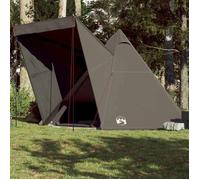 vidaXL Tente familiale Tipi 6 personnes Imperméable Léger et portable Marron