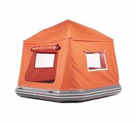 Tente Flottante Gonflable d'extérieur, abri Solaire pour Piscine et Spa avec Pompe, île Flottante pour lac, kit de Flotteur Gonflable avec auvent pour Le lac et la Plage