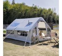 Tente gonflable 4 saisons pour 4 à 8 personnes, tente gonflable pour camping, extérieur, tentes gonflables avec trou de cric, installation facile, grandes tentes de glamping, grand vestibule