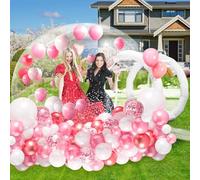 Tente gonflable à bulles avec souffleur et pompe, dôme portable en PVC pour fêtes intérieures et extérieures, maison de jeu pour enfants et adultes