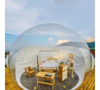 Tente gonflable à bulles avec tunnel pour le camping, le jardin et les festivals de musique, dôme transparent pour une expérience unique