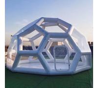 Tente gonflable à bulles transparente dôme tonnelle pour camping et extérieur