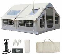 Tente Gonflable de Camping pour 4 à 8 Personnes | Tentes gonflables pour 6 à 8 Personnes, Tente familiale Gonflable avec Pompe, tentes de Glamping pour campings 4 Saisons