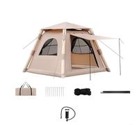 Tente gonflable pour 4 à 8 personnes | Installation instantanée en 60 secondes | Tente portable de taille familiale avec pompe | Étanche à montage rapide en plein air festival