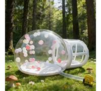 Tente gonflable transparente en forme de bulle, installation rapide, avec souffleur, pour camping en plein air, fêtes et décorations de vacances. Bubble House