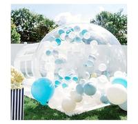 Tente gonflable transparente, Tente gonflable de maison de bulle de PVC matériel entièrement Transparent coupe-vent tente de boule dôme maison de bulle for le parc de représentations extérieures