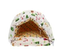 Tente-grotte pour Hamster, Chaude, Coton Blanc, Style Cartoon Chic | Chinchillas et Hérissons, Usage en Cage, Doux, sans Odeur, Ne Décolore Pas, Aide au Repos Style Aléatoire