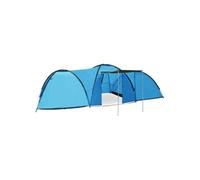 Vidaxl Tente Igloo De Camping 650x240x190 Cm 8 Personnes Bleu