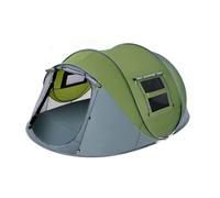 Tente immédiate spacieuse - Plan d'éclatement - 9,2 x 6 - Surface au sol familiale - Fixation rapide - Tâches extérieures - Polyester permanent ventilé - Imperméable