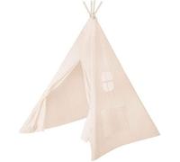 Tente Indienne ROBA pour Enfants - Tipi en Toile Résistante - Canvas Beige - À Partir de 3 Ans