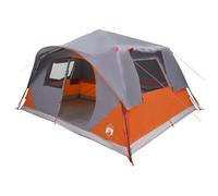 Tente instantanée 10 personnes vert militaire polyester acier 365 x 280 x 200 cm