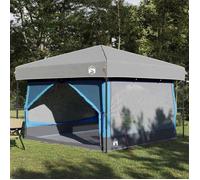 Tente intérieure de camping - vidaXL - 300x300x250 cm - Bleu et gris - Polyester 185T avec revêtement PU - Imperméable