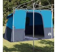 Tente intérieure d'extérieur avec toit de stockage Vert 280 x 220 x 176 cm Tente de camping imperméable en taffetas avec poteau en fibre de verre, tendeurs et piquets
