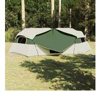 Tente intérieure familiale - vidaXL - 520x520x190 cm - Vert - Taffetas robuste - Capacité 8 personnes - 3 chambres