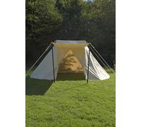 Tente Médiévale Battle-Merchant Saxe Jorvik 3 x 5 m 340 g/m² Naturel pour Camping, Fêtes Médiévales, Jeux de Rôle et Festivals Vikings