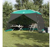 vidaXL Tente moustiquaire 320x320x218 cm Gris - Toit polyester, Fibre de verre, Résistant UV/étanche