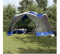 Tente moustiquaire de camping - vidaXL - 434x434x230 cm - Bleu azur - Polyester - Imperméable - Protection UV