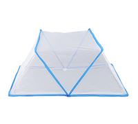 Tente Moustiquaire Pliable et Portable, Légère et Aérée, pour Chambre à Coucher d'été, pour Bébés, Enfants et étudiants (Bleu)