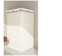 Tente murale pliable à 360 ° - Réglable - Disponible en 2/3/4/5 plis - Deux options de montage - Avec fixation de tente - Idéal pour salle de bain - 5-2,0 x 2,0