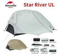 Tente Naturehike Star River UL en nylon 15D imperméable, légère, portable, double couche pour la randonnée, le camping en plein air, le trekking Khaki
