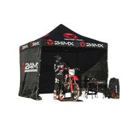 Tente Paddock 24MX Easy-Up avec Cloisons Noire Noir