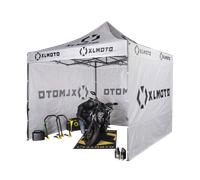 Tente Paddock XLMOTO Easy-Up avec Cloisons Grise Gris