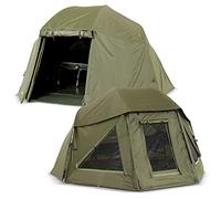Tente parapluie Lucx® Wolf et housse Brolly, y compris abri en peau d'hiver avec tente de pêche rembourrée et tente Skin Carp, colonne d'eau de 10 000 mm