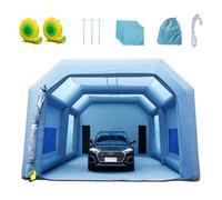 VEVOR Cabine de Peinture Gonflable 10x6x4 m Tente Peinture Gonflable Automobile en Tissu Oxford 210D avec Système de Filtration 2 Souffleurs Station de Travail pour Pose de Peinture Atelier Garage