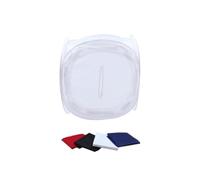 Tente Photo Pliable Ronde Cube Portable en Fibre Blanche