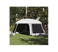 vidaXL Tente Piscine Toit Amovible parois Maille Gris 618x532 cm, Tente Grise, Tente de Jardin, abri de Jardin, Tente, abri extérieur, Tente étanche