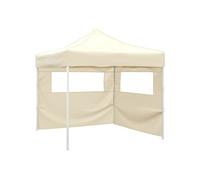 Tente Pliable 2 Parois 291x291x315 cm Crème Terrasse Patio Tonelle de Jardin 44960