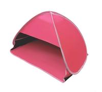 Tente pliable avec appui-tête double couche pour pare-soleil, protection contre le vent et accessibilité des appareils (vinyle rouge carmin)