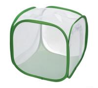 Tente pliable en maille pour plantes, barrière antiparasitaire avec porte à fermeture éclair pour rotation saisonnière des cultures, lumière du soleil, contrôle du flux d'air, deux tailles, housse