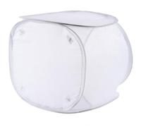 Tente Pliable Photo 40cm en Ronde Fibre Cube Blanche