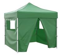 Tente pliable verte 3 x 3 m avec 4 parois