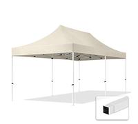 Tente Pliante 3x6 m sans Bâches de Côté Economy 700N Housse Barnum Chapiteau Pliant Tonnelle Beige