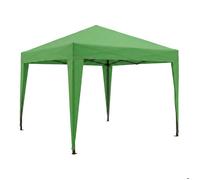 Tente pliante - Barnum - 3x3 m - Couleur verte - Structure légère - Autoportante