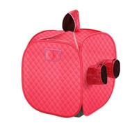 Tente pliante portative de pièce station thermale Sauna vapeur sans for une personne ou deux personnes, corps complet perte poids amincissant pour un usage domestique(Two person Red)