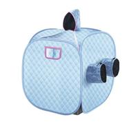 Tente pliante portative de pièce station thermale Sauna vapeur sans for une personne ou deux personnes, corps complet perte poids amincissant, Protection de sécurité(Two person Blue)