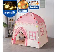 Tente Pliante Pour Enfants,Jeux D'niket D'extérieur,Jardin,Château De Princesse Tipi,Jouets Cubby,Tentes,Chambre D'enfant,Maison Tipi,Maison De Jeu - Type Td1050bled Light