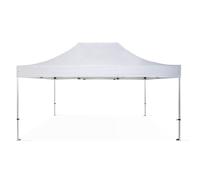 Tente pliante pro 3x4 5 m Blanche - MOB EVENT PRO - Structure en aluminium anodisé - Bâche en polyester 300 g/m²