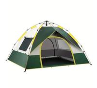 Tente Pop-up for 4 Personnes, Tente de Camping familiale, imperméable, Coupe-Vent avec intérieur Noir for la Protection Solaire, Tente spacieuse for 3 à 4 Personnes