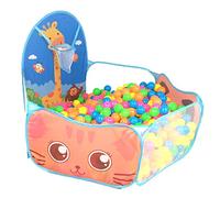 Tente pop-up grand espace, couleurs vives, tente de jeu pour enfants, fosse à balles, améliore l'intelligence visuelle kinesthésique, tente de jeu pliable pour enfants, pour (bleue)