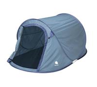 Tente pop-up pour 2 à 3 personnes en bleu, vert ou argent - Instantanée pour trekking et camping - Tente automatique à une main avec piquets + cordes de tension étanches