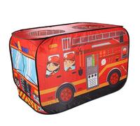 Tente Pop-up pour Enfants, Tente Camion de Pompiers Pliable en Tissu Oxford avec 3 Ouvertures, de Jeu Pop-up 44 x 26 x 30 Pouces, Maison Jeu pour Tout-Petits, Cadeaux pour garçons