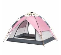 Tente Pop-Up Rose, Tente Pop-Up InstantanéE pour Camping pour 3 à 4 Personnes, Portable Installation Facile Tissu Oxford, Poteaux en Fibre De Verre pour Le Camping Et La RandonnéE