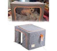 Tente portable à oxygène pour animaux de compagnie - Nébuliseur pliable Cage ICU pour chiots et chatons, chambre de pulvérisation médicale et incubateur pour les soins de mise bas
