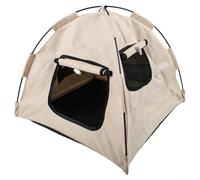 Tente portable pour animal domestique avec grandes fenêtres, parfaite pour l'intérieur et l'extérieur (L)